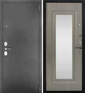Дверь металлическая Тайгер Дива с зеркалом