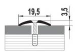 Профиль алюминиевый  ПС - 03, 1350 мм.