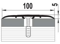 Профиль алюминиевый скрытого крепления  ПС - 06, 900 мм.